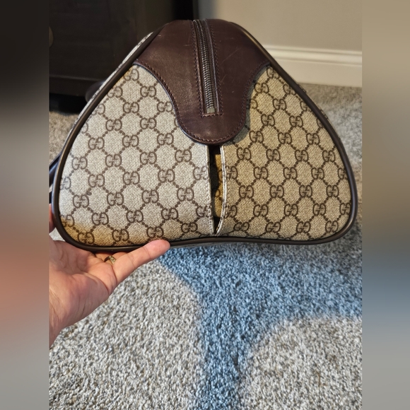 Unisex Gucci Supreme Monogram duffle  travel bag - Picture 5 of 12